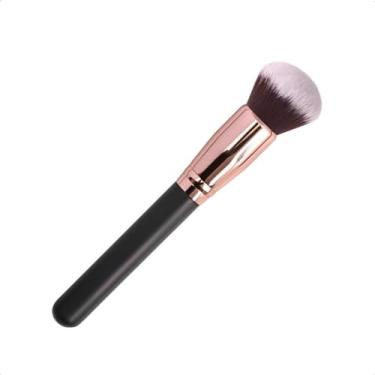 Imagem de Pincel Mágico Maquiagem Glow Up Para Pó Brush Cor Preto Pincel para pó Aplicador de pó Maquiagem profissional Cerdas macias Pincel de precisão para maquiagem Make Pó iluminador