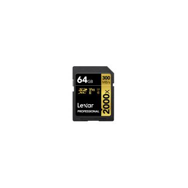 Imagem de Cartão de Memória SDXC Lexar Professional Gold 64GB 2000x UHS-II 300MB/s