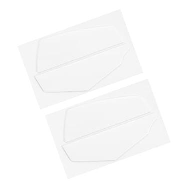 Imagem de PATIKIL Bordas arredondadas curvas para pés de mouse patins de 0,6 mm para substituição de pés de mouse para jogos G600 branco 2 peças/2 conjuntos