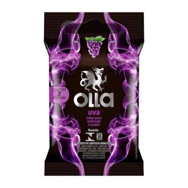 Imagem de Preservativo Olla Uva 3 unidades Olla
