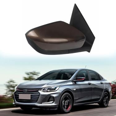 Imagem de Espelho lateral do passageiro adequado para Chevrolet Onix 2020, 2021, 2022, 2023, 2020, 2023, conjunto de espelho lateral, retrovisor, lente elétrica ajustada