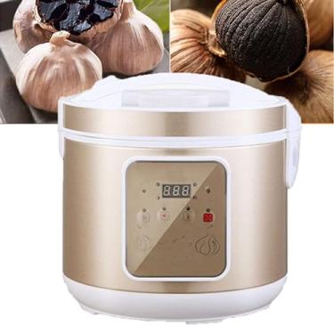 Imagem de 6L Máquina De Alho Preto Fermentado, Caixa De Fermentação Automática Inteligente 90W, Com Panela Interna E Prateleira De Alho, Fácil De Limpar, Para Alho Preto, Kimchi, Arroz Doce,A