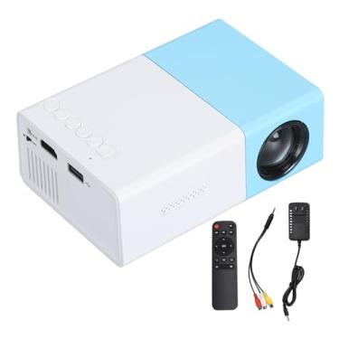 Imagem de Mini Projetor, Projetor de Vídeo de Home Theater Full HD 1080P, Projetor Portátil para Desenhos Animados, Projetor de Filme 4:3 de 24 a 60 Polegadas Com Controle Remoto (US)