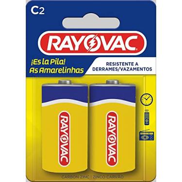 Imagem de PILHA COMUM C MEDIA C2, com 2, 10198, Rayovac, Amarelo