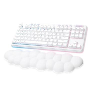 Imagem de Teclado Mecânico Gamer Sem Fio Logitech G715 RGB LIGHTSYNC Com Switch GX Red Linear, Apoio para Mãos em Formato de Nuvem, Compatível Com PC e Mac, Layout ABNT
