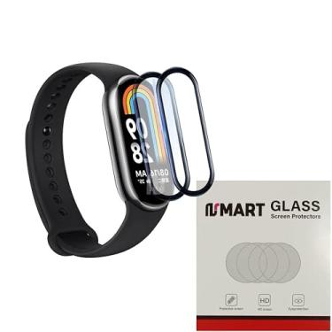 Imagem de Kit 2 Películas nsmart_store Compatíveis com MI BAND 4 / MI BAND 5 / MI BAND 6 / MI BAND 7 / MI BAND 8 - Nandos_Store (3D - Cobre tudo, MI BAND 8)