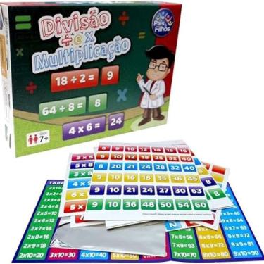 Imagem de Jogo Raciocínio Lógico Divisão e Multiplicação Infantil Pais e Filhos