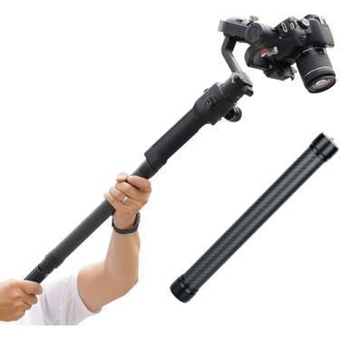 Imagem de Barra de fibra de carbono com haste de extensão DH10 Upgrade Gimbal Leve, mas Forte Haste universal de 1/4" compatível com DJI Ronin S, Ronin SC, OSMO Mobile 3, OM 4, ZHIYUN Crane 2 V2 Câmera DSLR estabilizadora