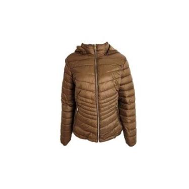 Imagem de Jaqueta Feminina Puffer Kla Marrom Tam. G-Feminino