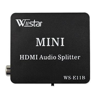 Imagem de Wiistar Extrator de Áudio HDMI para HDMI e Óptico TOSLINK SPDIF Coaxial + Conversor Divisor Estéreo de 3,5 mm para DVD HDTV PS4