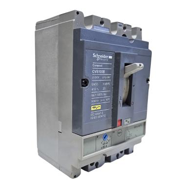 Imagem de Disjuntor Tripolar Ajustável 56-80A 25kA 380/415Vca CVS100B3080/LV510306 – Schneider