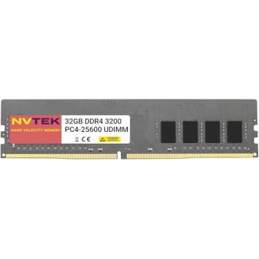 Imagem de NVTEK 32GB (1X32GB) DDR4 3200MHZ PC4-25600 UDIMM 2Rx8 1.2V CL22 288-PIN Non-ECC Unbuffered Desktop PC Memória de computador