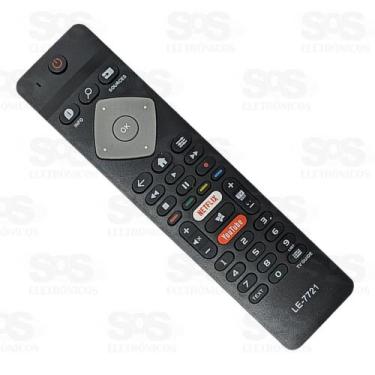 Imagem de Controle Remoto Philips Netflix/Youtube LE-7721 ZAC Comercio - Lelong