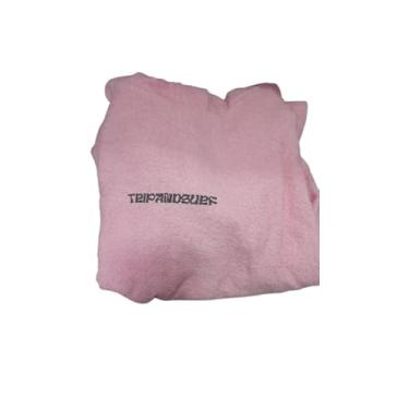 Imagem de Poncho de surf para crianças, praia e piscina, toalha com capuz (rosa, 80x80 (6-8anos))