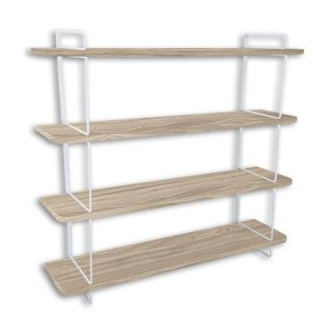 Imagem de Estante Decorativa Gênova Para Livros Com 4 Prateleiras - Genus Móveis