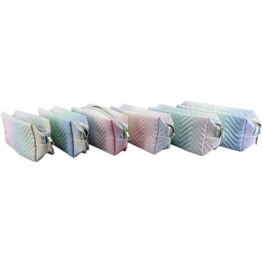 Imagem de Nécessaire Degrade Resistente Colorido de Plástico Sortido - Aliança