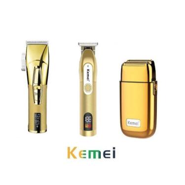 Imagem de Maq.Cortar Cabelo Prof. Kemei km 5096 + Maq. de Acab km 1760 + Shaver 
