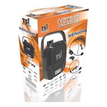 Imagem de Kit Auxiliar De Voz Tsi Sv18 Senior Headset Com E Sem Fio, Preto