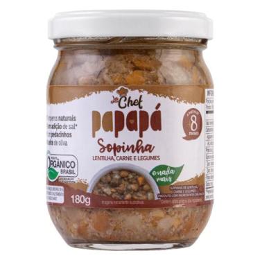 Imagem de Sopinha Orgânica Papapá La Chef Lentilha, Carne e Legumes 180g