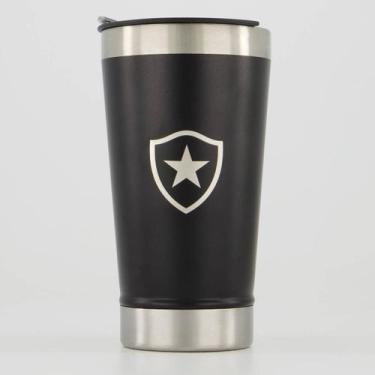 Imagem de Copo Térmico Botafogo C/Abridor 473ml Preto - DWJ, Único