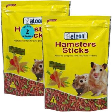 Imagem de Alcon hamster sticks 200g kit com 2 para hamster gerbil e topolino