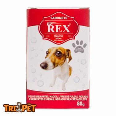 Imagem de Sabonete REX 80g Anti Pulgas Carrapatos Piolhos Sarnas Para Cachorros 