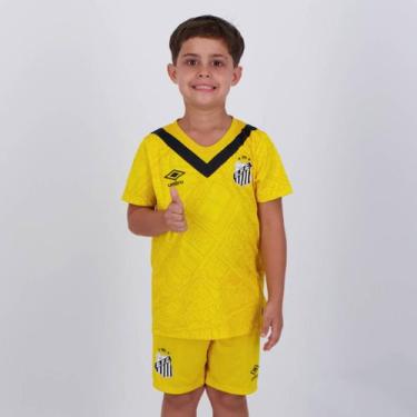 Imagem de Kit Infantil Umbro Santos III 2024, 6 MESES
