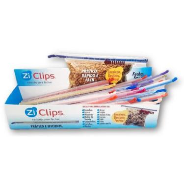 Imagem de Vedador Prendedor Lacre Fecha Embalagens Ziclips 25 -13P 12G