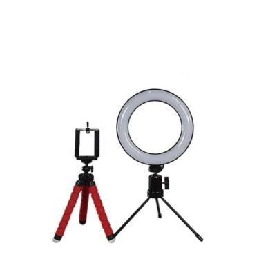 Imagem de Kit Youtuber Ring Light 6 Polegadas + Mini Tripé Flexível - Dreamfull