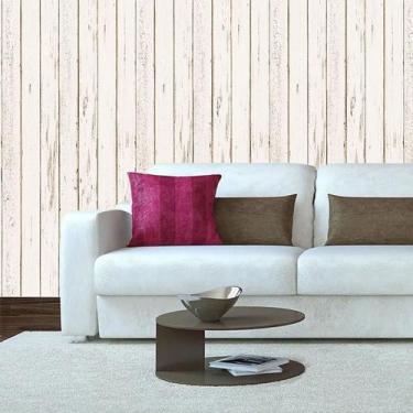 Imagem de Papel De Parede Madeira Tabua Branco Envelhecido Autocolante - LRP