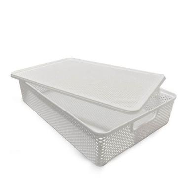Imagem de Organizador de Armário C/ Tampa Branco 36x26x8CM Linea - Paramount