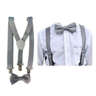 Imagem de Kit Suspensório E Gravata Borboleta Juvenil Criança 10 a 16 Anos - MCO