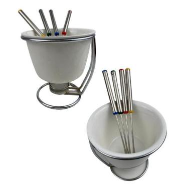 Imagem de 1 Conjunto Para Fondue Porcelana Branca 7 Peças New Hoje - Hauskraft