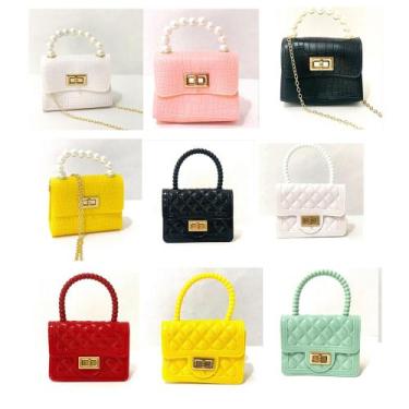 Imagem de Kit 03 Bolsa Bolsinha Pequena Clutch Blogueira Acessório Moda Alça Cur