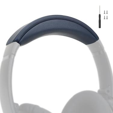 Imagem de Almofada de faixa de cabeça compatível com Bose QC45 QC35 QuietComfort 35 II (azul escuro)