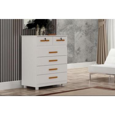 Imagem de Cômoda Mônaco com chave - BRYME DECOR, Branco