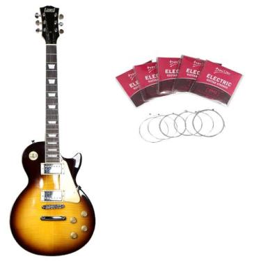 Imagem de Kit Guitarra Les Paul Land Cherry Dark L-T3 + Encordoamento