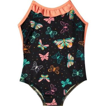 Imagem de Maiô Infantil Engana Mamãe Borboleta Proteção Uv Praia Verão - anjo da