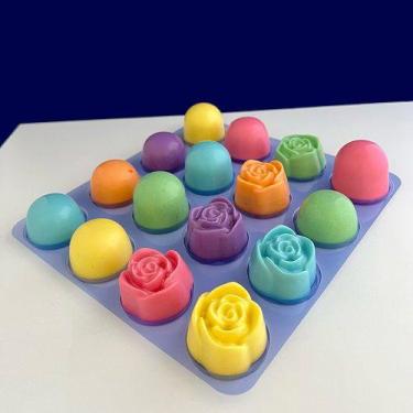 Imagem de Berço para Entregar 16 Trufas Bombons Retornável Acetato 785 - Porto F