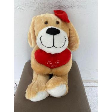 Imagem de Cachorrinha Pelúcia Gigante Apaixonado 50 Cm Dog - Pandora Baby Enxova