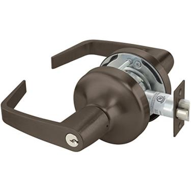 Imagem de Yale AU 4708LN x 613E x 1806 KR Cadeado cilíndrico, Grau 1, Função de Sala de Aula, Para Keyway, Chave Aleatória, 6 pinos, 6 pinos, Fundo 6 3/4", Acabamento em Bronze Acetinado Escuro 613E