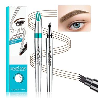 Imagem de Lápis de sobrancelha, caneta microblading de sobrancelha, micro caneta de sobrancelha de 4 pontos, caneta de microblading para levantar e agarrar sobrancelha, caneta de microblading de longa duração,
