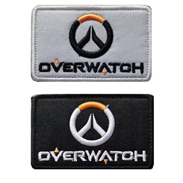 Imagem de Heiorpai Patch decorativo bordado com logotipo do jogo Overwatch, 2 peças