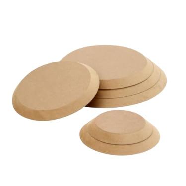 Imagem de KVMORZE 6 ferramentas de molde de cerâmica, molde redondo de cerâmica de madeira para argila, ferramentas de cerâmica de construção manual para moldes de queda, moldes para formação de placas de