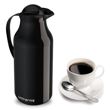Imagem de Garrafa Térmica De Café Siena Preta 750ML Chá Leite Unitermi