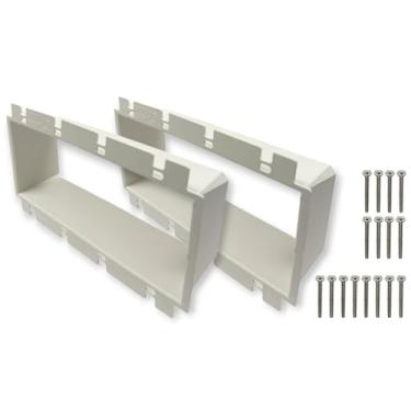 Imagem de iMBAPrice Extensor de caixa de tomada elétrica não metálica IMBA-BE4 (Listado UL) 4 Gangs, acessórios para receptáculos de interruptor, pacote com 2