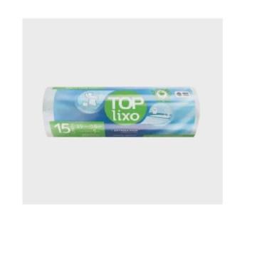Imagem de Saco de lixo - branco - 15 litros - top lixo - 60 unidades