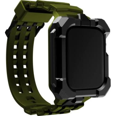 Imagem de Element Case Pulseira de relógio Special Ops e capa para Apple Watch Series 7, 45 mm – Oliva/Preto