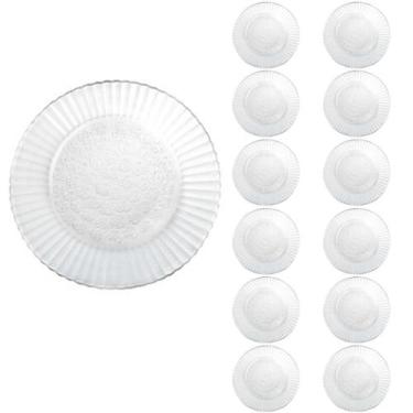 Imagem de Jogo 12 Pratos Fundo Redondo Duralex 22cm Primavera Refeição - NADIR F