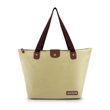 Imagem de Bolsa Feminina Dobrável Lisa Essencial 3 Jacki Design - Bege